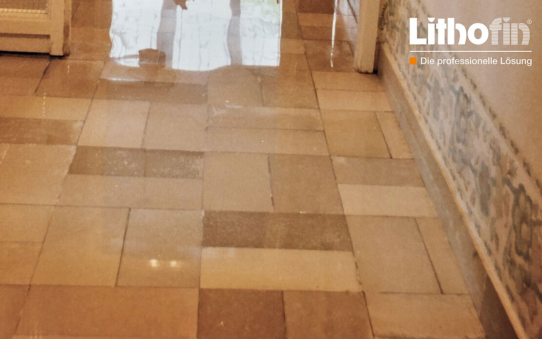 Boden nach Planschleifverfahren und Renovierung