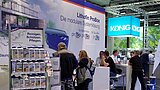 Lithofin Messestand, Messebetrieb Stone+Tec