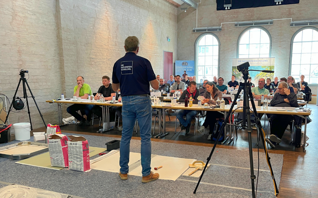 Vortrag Lithofin bei Natursteinschulung Bamberg
