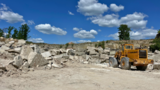 Steinbruch Bamberg mit Maschine