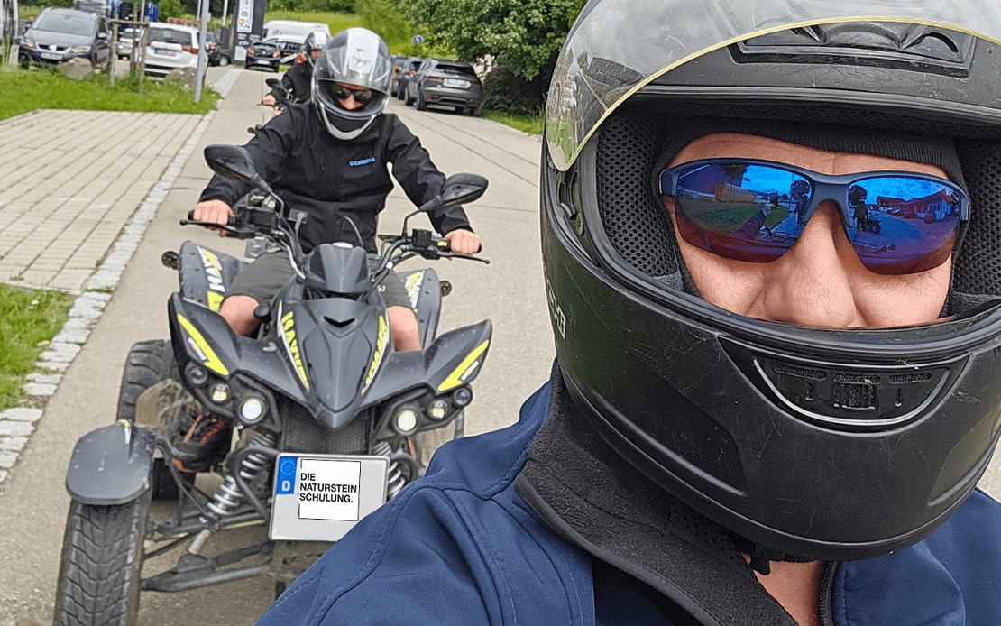 Natursteinschulung Altusried - Quad Tour Lithofin-Referent Natursteinschulung Altusried Quad