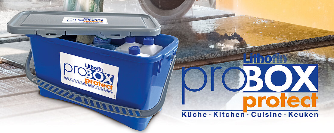 Lithofin ProBox Protect in Produktion