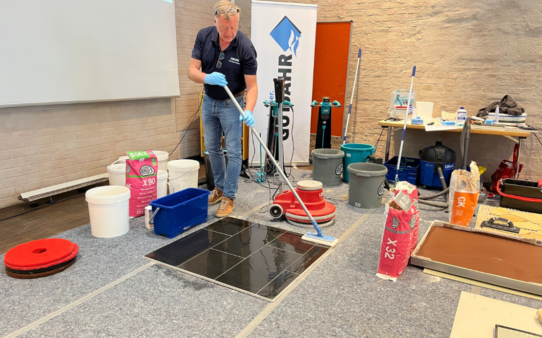 Praxis Lithofin bei Natursteinschulung Bamberg