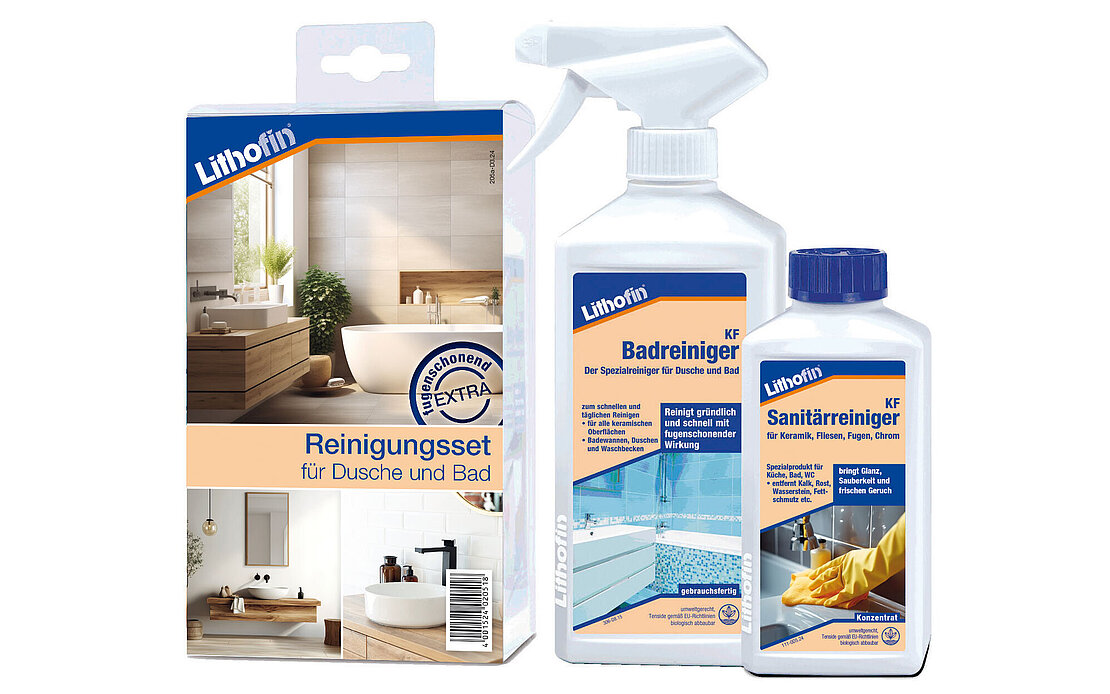 Lithofin Dusche und Bad Pflegeset